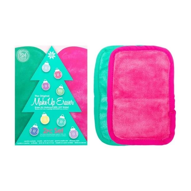 ($24 Value) The Original MakeUp Eraser Holiday Christmas Tree Makeup Removing Cloths, 2 Count - W... | Walmart (US)