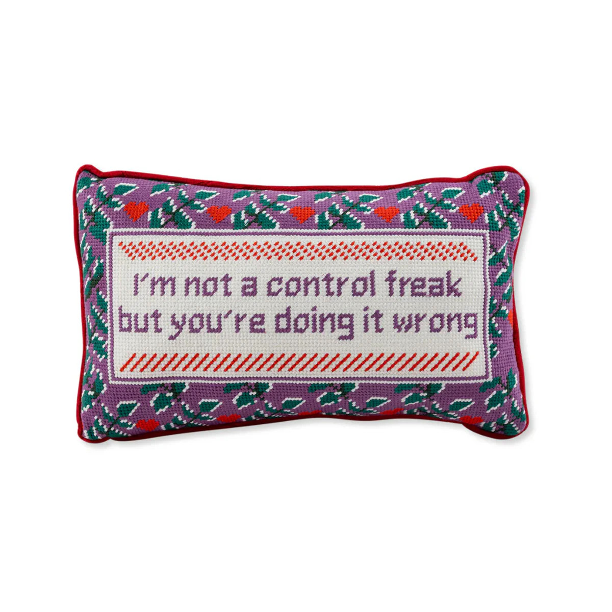 Control Freak Needlepoint Pillow | Over The Moon
