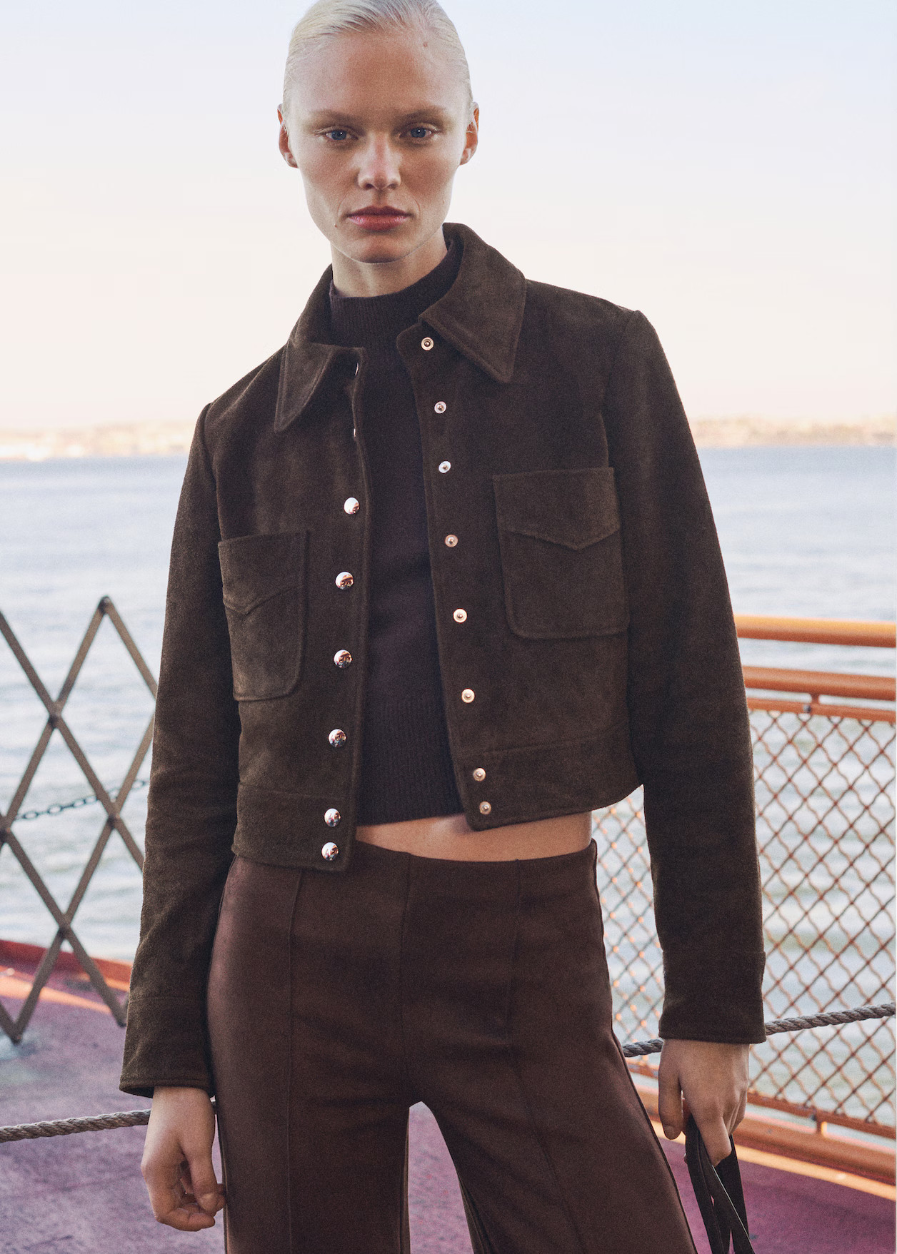 Suede jacket with pockets - Women | MANGO United Kingdom | MANGO (UK)