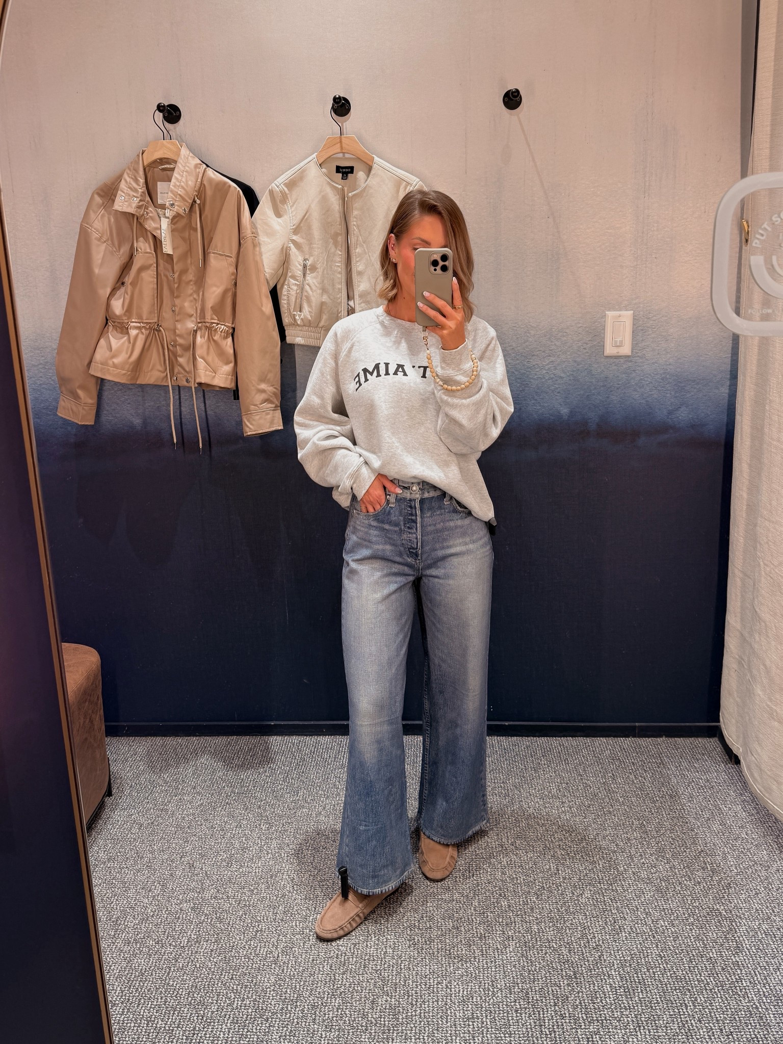 I found a petite friendly pair of the sweatpant jeans!! Size down one - on 5’2” and have the 24 / XS sweatshirt 

#LTKOver40 #LTKPetite #LTKootd