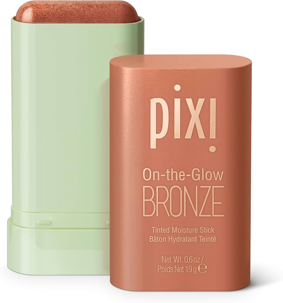 Pixi On-the-Glow Bronze - RichGlow, Hydrating Tinted Moisture Bronzer Stick with Ginseng, Aloe Ve... | Amazon (US)