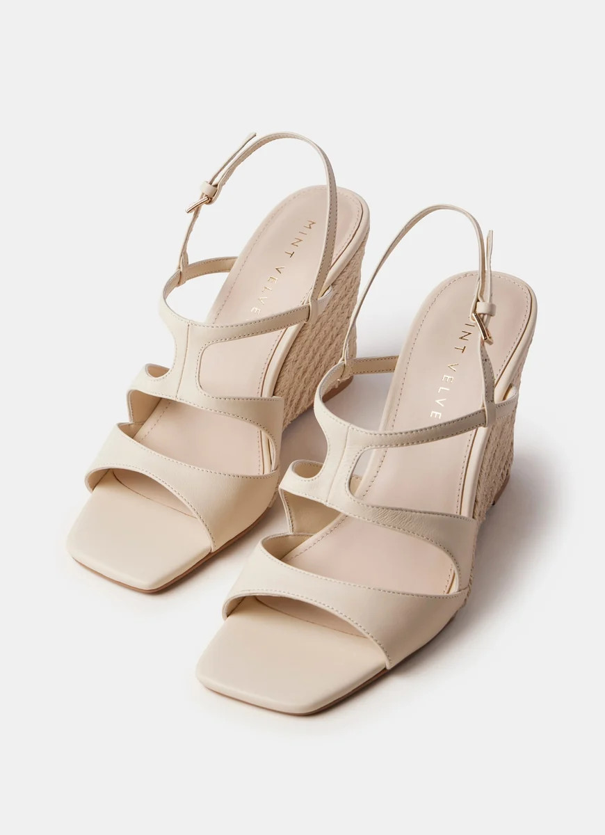 Cream Espadrille Wedges | Mint Velvet