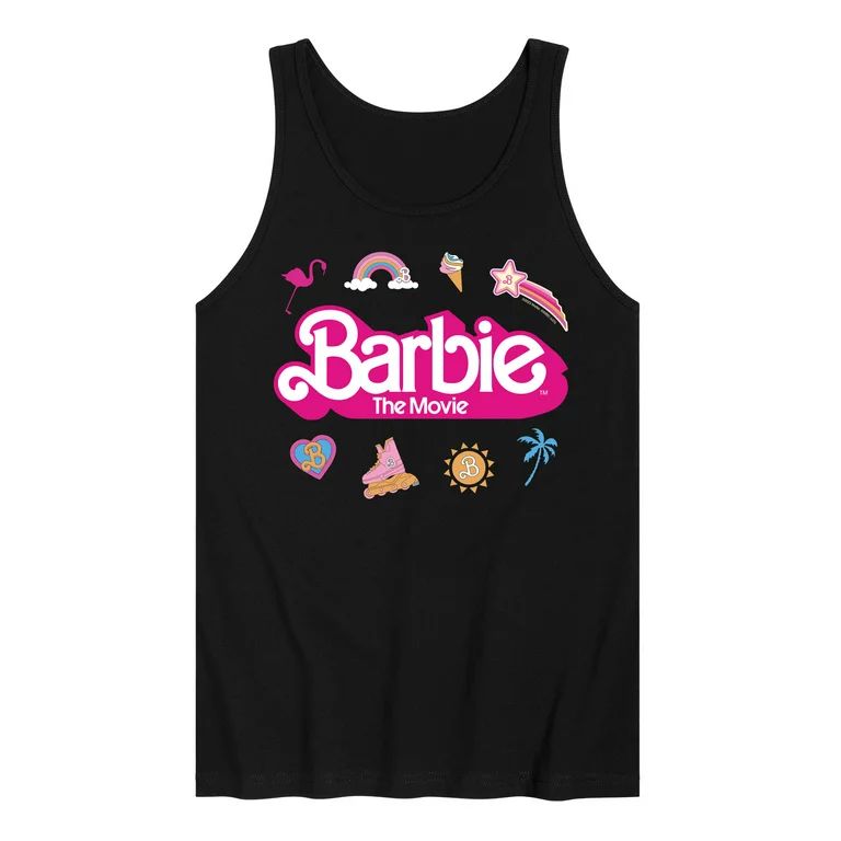 Barbie the Movie - Movie Logo Icons -  Men's Jersey Tank Top | Walmart (US)