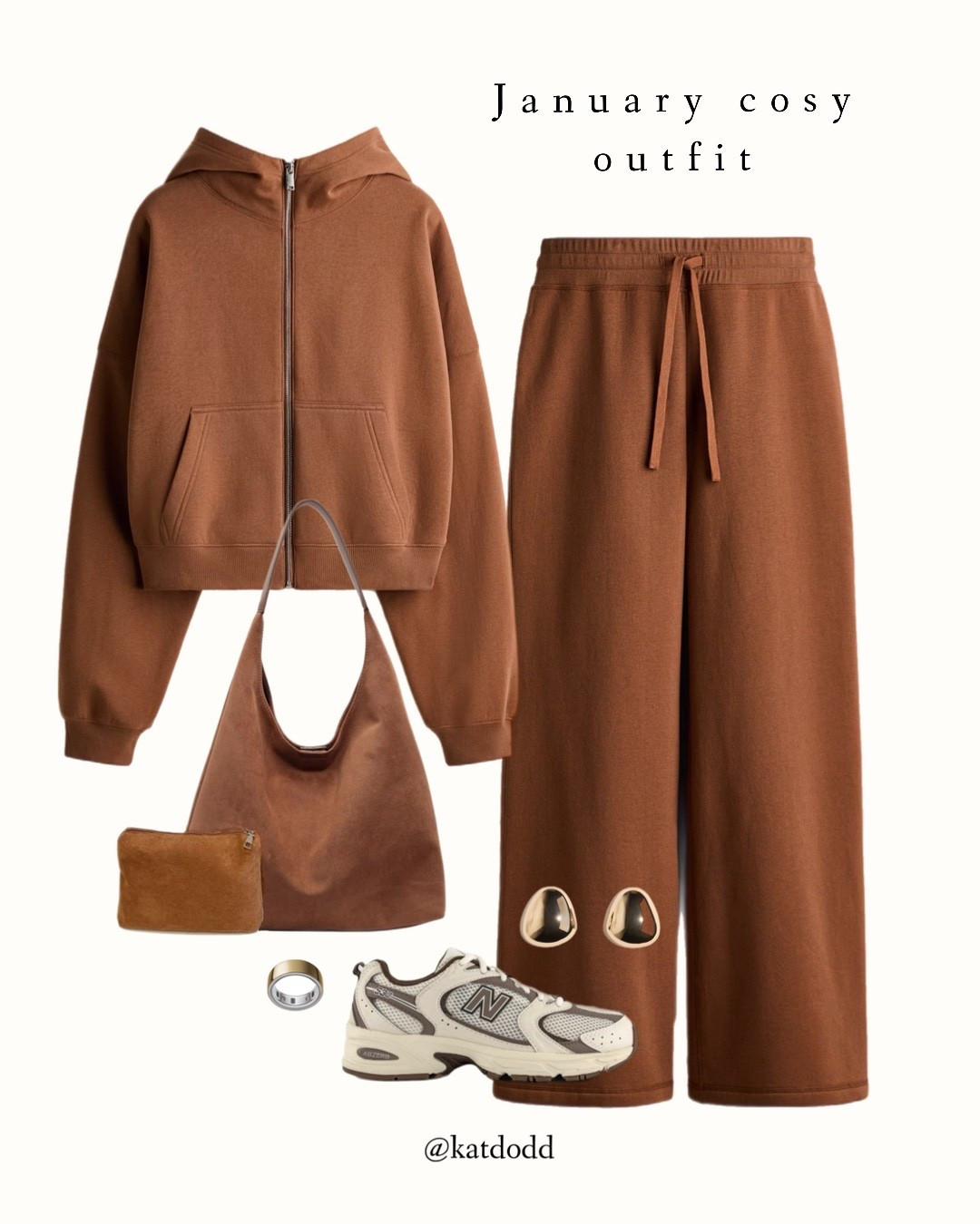 Going into the new year in cosy coords!! 🤍  and this amazing bag is less than £20!! 


H&M new in two piece tracksuit warm brown slouchy shoulder bag new balance 530 gold earrings oura ring 

#LTKwinter #LTKuk #LTKstyletip