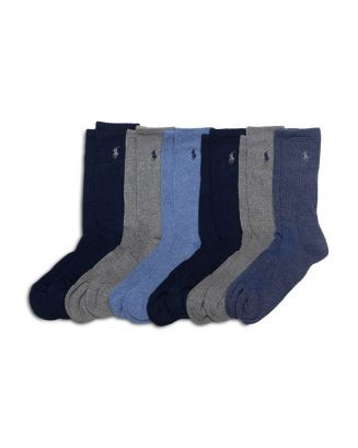 Cotton Blend Crew Socks, Pack of 6 | Bloomingdale's (US)