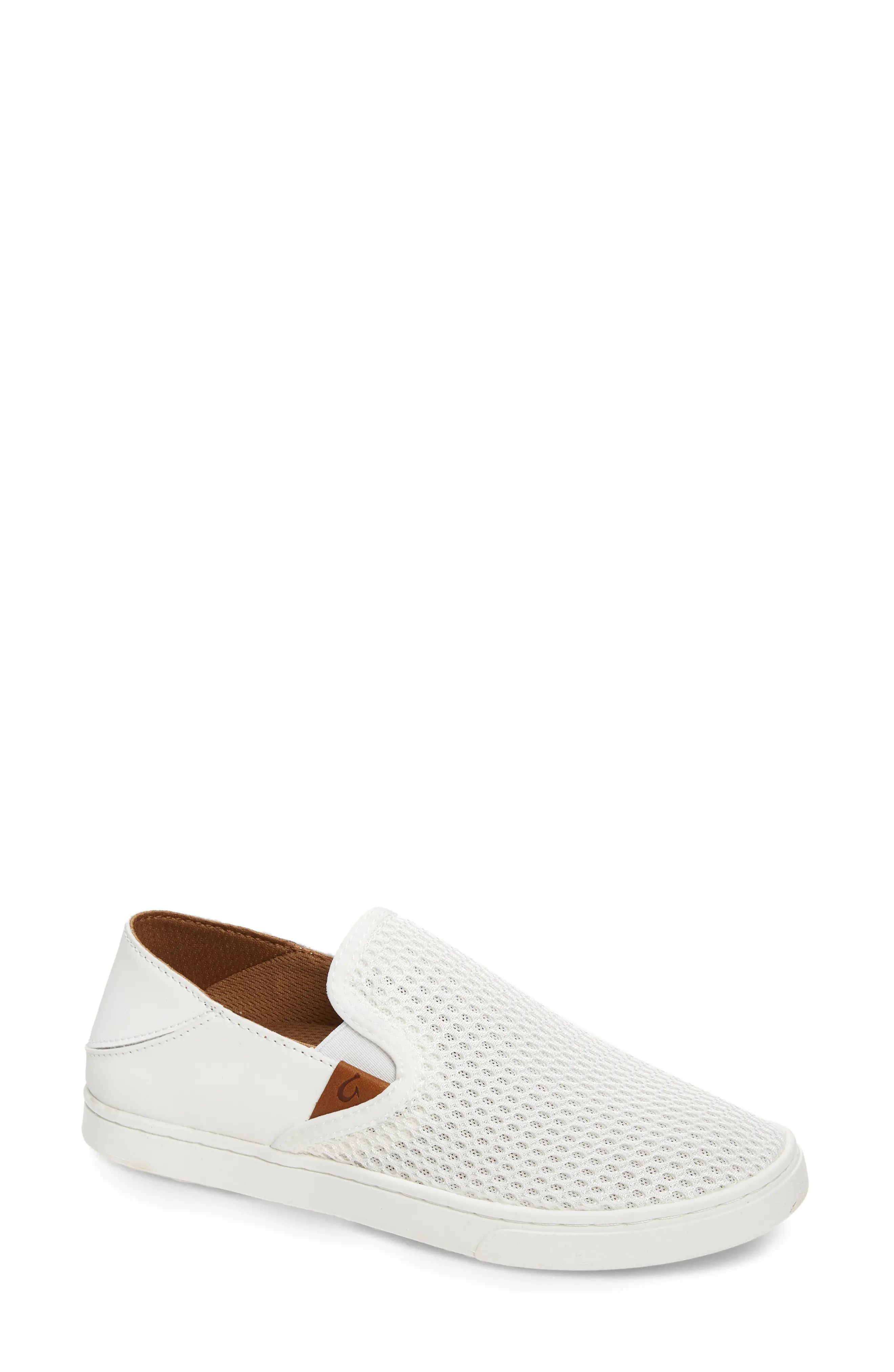 Women's Olukai 'Pehuea' Slip-On Sneaker, Size 11 M - White | Nordstrom