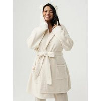 Teddy Lounge Robe in Ivory-Cream | Torrid (US & Canada)