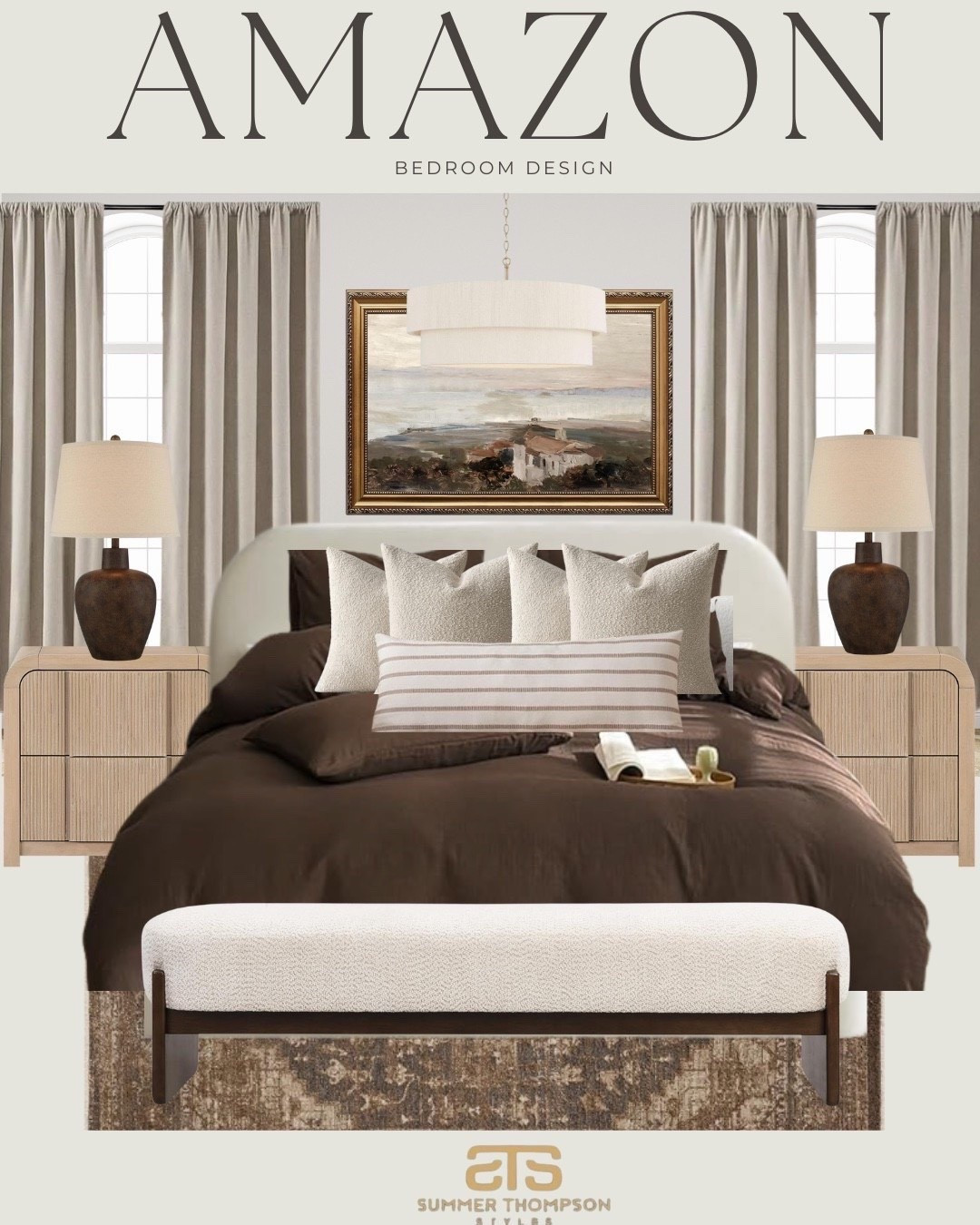 Neutral tones meet cozy textures 🤎✨ Loving this elevated bedroom design with Amazon finds — from the boucle bench to the earthy bedding and serene wall art, it’s the perfect calm and collected retreat.

#AmazonBedroomFinds
#NeutralHomeDecor
#AmazonHomeFavorites
#CozyBedroomVibes
#BedroomDesignInspo
#BoucleBench
#EarthToneDecor
#ModernRusticStyle
#AmazonDecorIdeas
#NeutralBedroomDesign


#LTKSaleAlert #LTKHome #LTKU