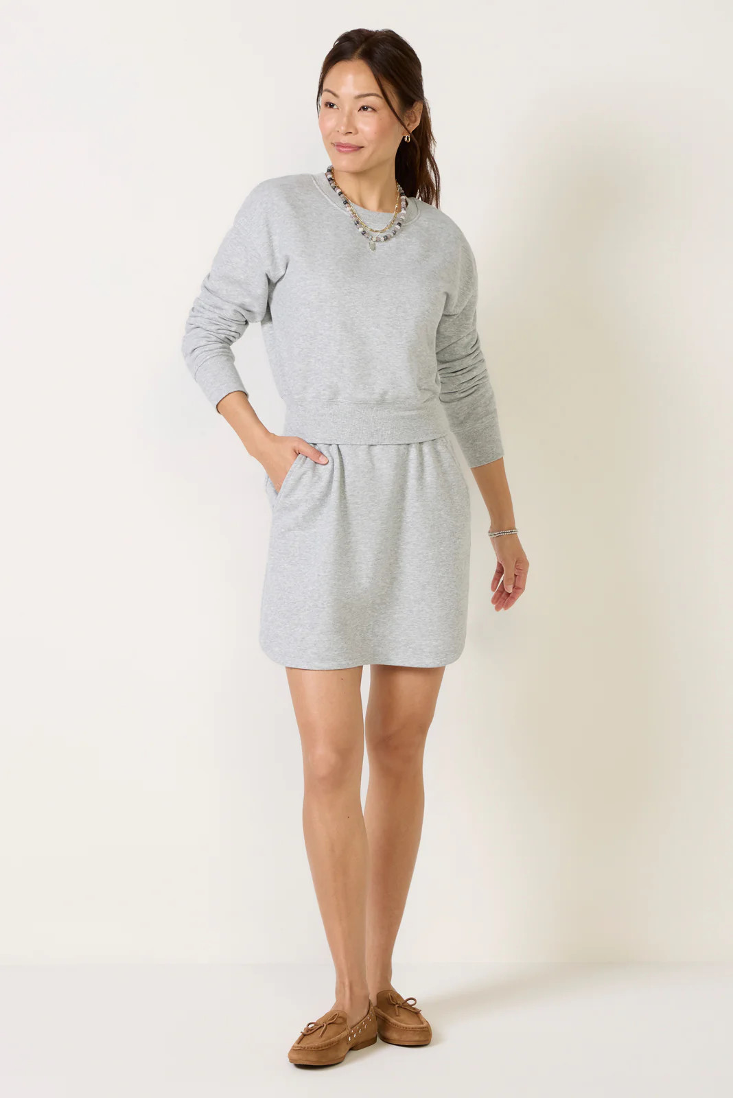 Vanna Sweatshirt Mini Dress | Evereve