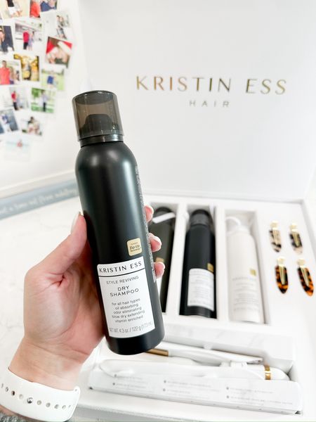 KRISTEN ESS Dry Shampoo makes it easy to skip a day or two of shampooing and hair drying.  Smells so good and saves your hair from damage.

//
Dry shampoo 
Kristin Ess Dry Shampoo 

#LTKBeauty #LTKFindsUnder50