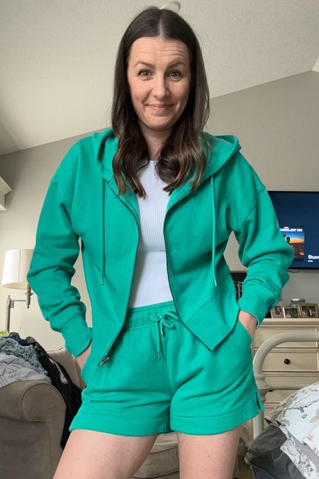 Comfy zip up and shorts from Targett
