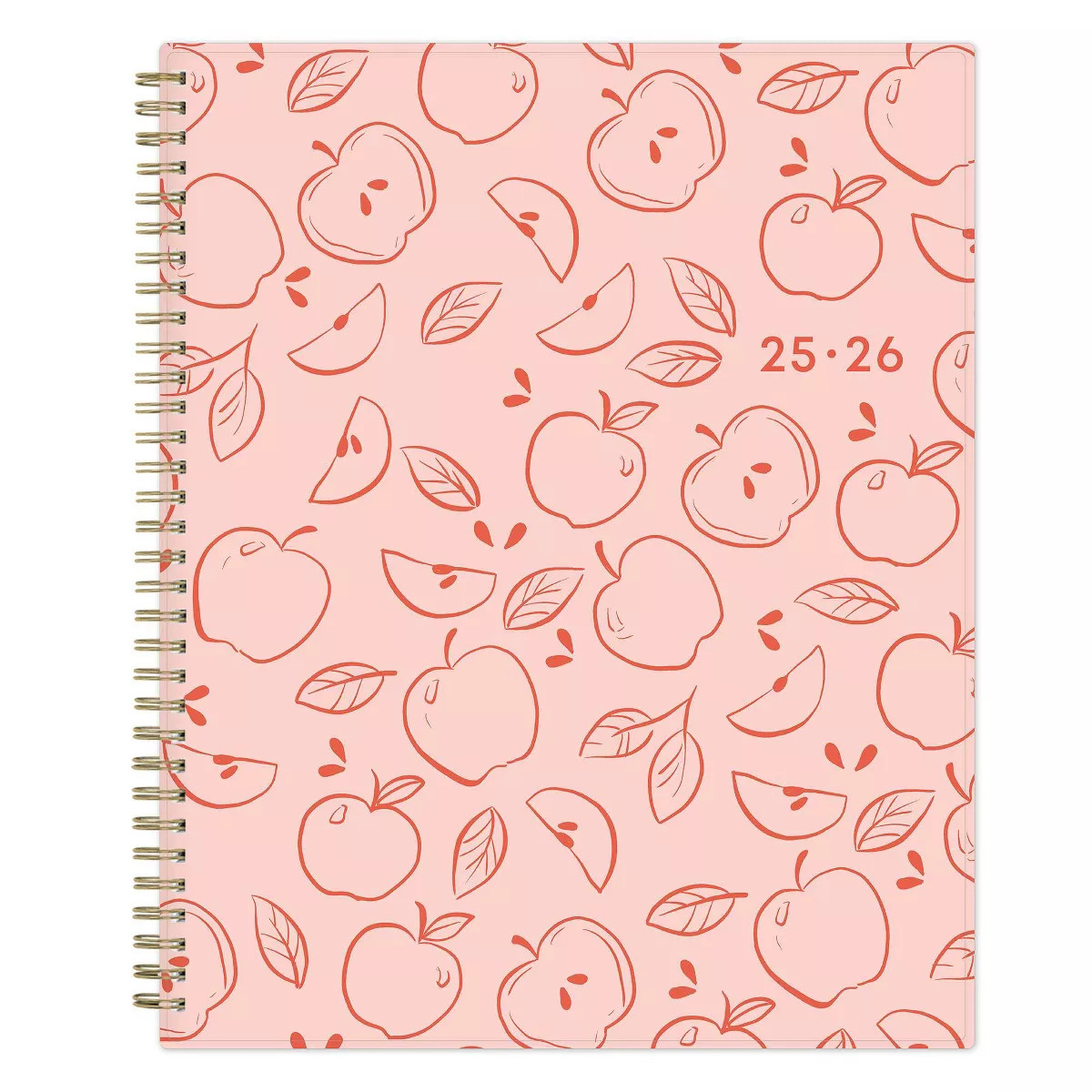 Blue Sky 8.5"x11" Weekly/Monthly Wirebound Teacher Lesson Planner Printed Apple Sketch, Teacher S... | Target