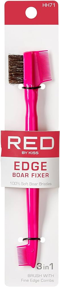Red by Kiss Ultimate Edge Fixer Professional Boar Hair Brush (100% Boar Hair) (BSH28) | Amazon (US)