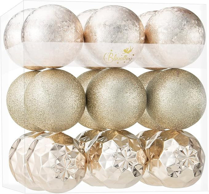 Blivalley 18ct Christmas Ball Ornaments 3.15" Shatterproof Christmas Decorations for Xmas Tree, H... | Amazon (US)
