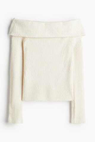 H & M - Off The Shoulder Sweater - Beige | H&M (AU)