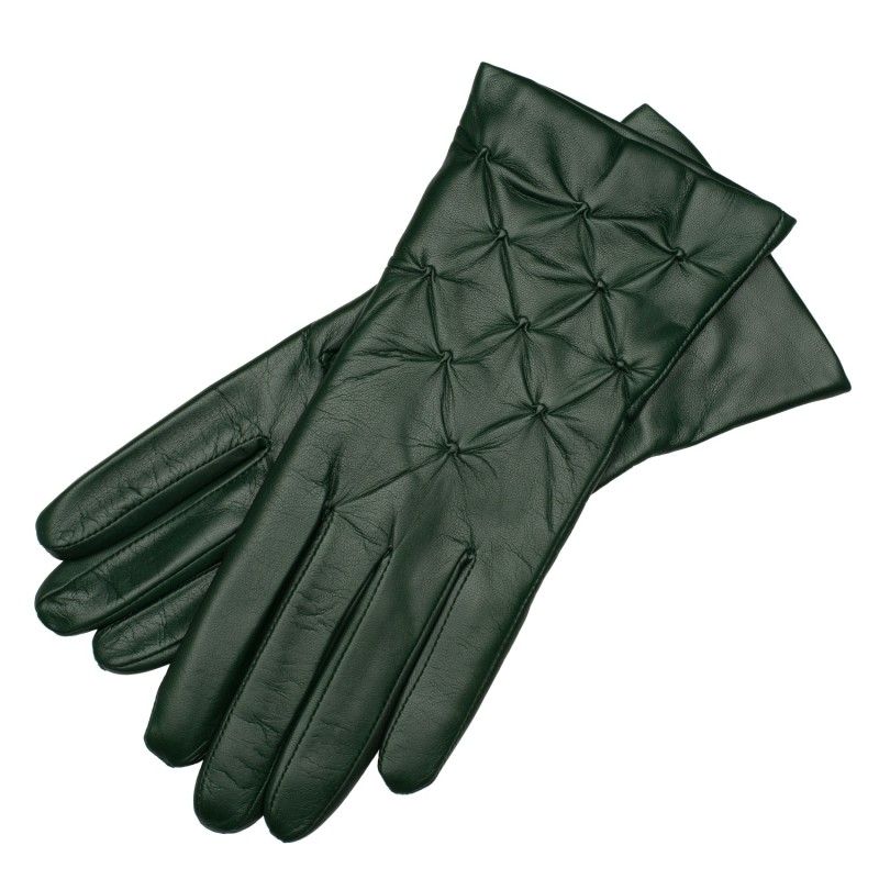Firenze - Women's Olive Green Nappa Leather Gloves | Wolf and Badger (Global excl. US)