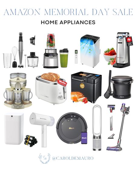 Grab these trendy and useful home appliances for up to 40% off during the Memorial Day Sale: Dyson vacuum, roomba, toaster, steam iron, and more!
#amazonfinds #homeessential #affordablefinds #viralproduct 

#LTKHome #LTKSeasonal