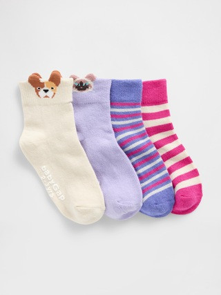 Baby & Toddler Quarter Crew Socks | Gap (US)