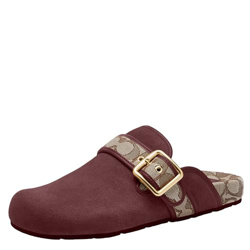 Coach Women's One Clog in Suede, Merlot, 10 | Amazon (US)