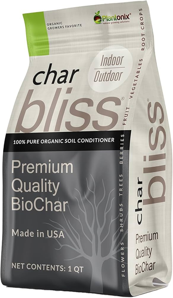 Char Bliss (1 Qt) - Organic Biochar for Plants - OMRI-Listed Biochar Fertilizer Supplement for Po... | Amazon (US)