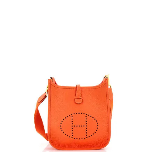 Pre-Owned Hermes Evelyne Bag Gen III Clemence TPM in Feu at Nordstrom, Size X-Small | Nordstrom