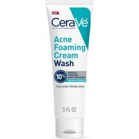 CeraVe Acne Foaming Cream Wash with 10% Benzoyl Peroxide for Face and Body (5 fl. oz.) | Dermstore (US)