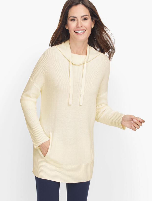 Shaker Stitch Funnel Neck Sweater | Talbots