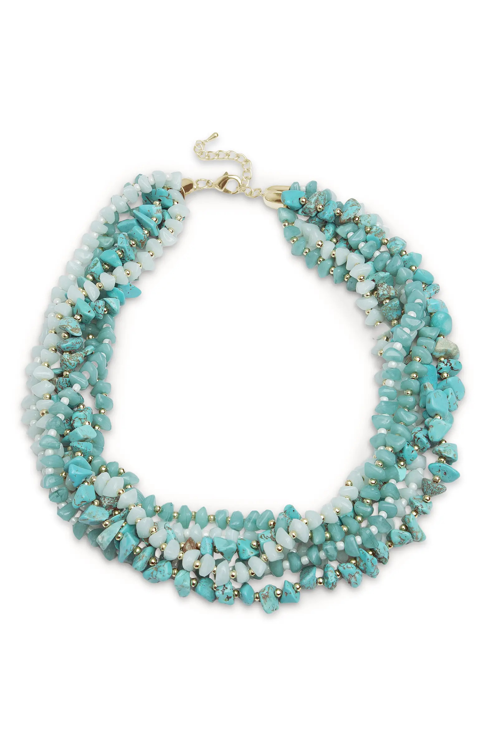 SAACHI Multi Strand Turquoise Necklace | Nordstromrack | Nordstrom Rack