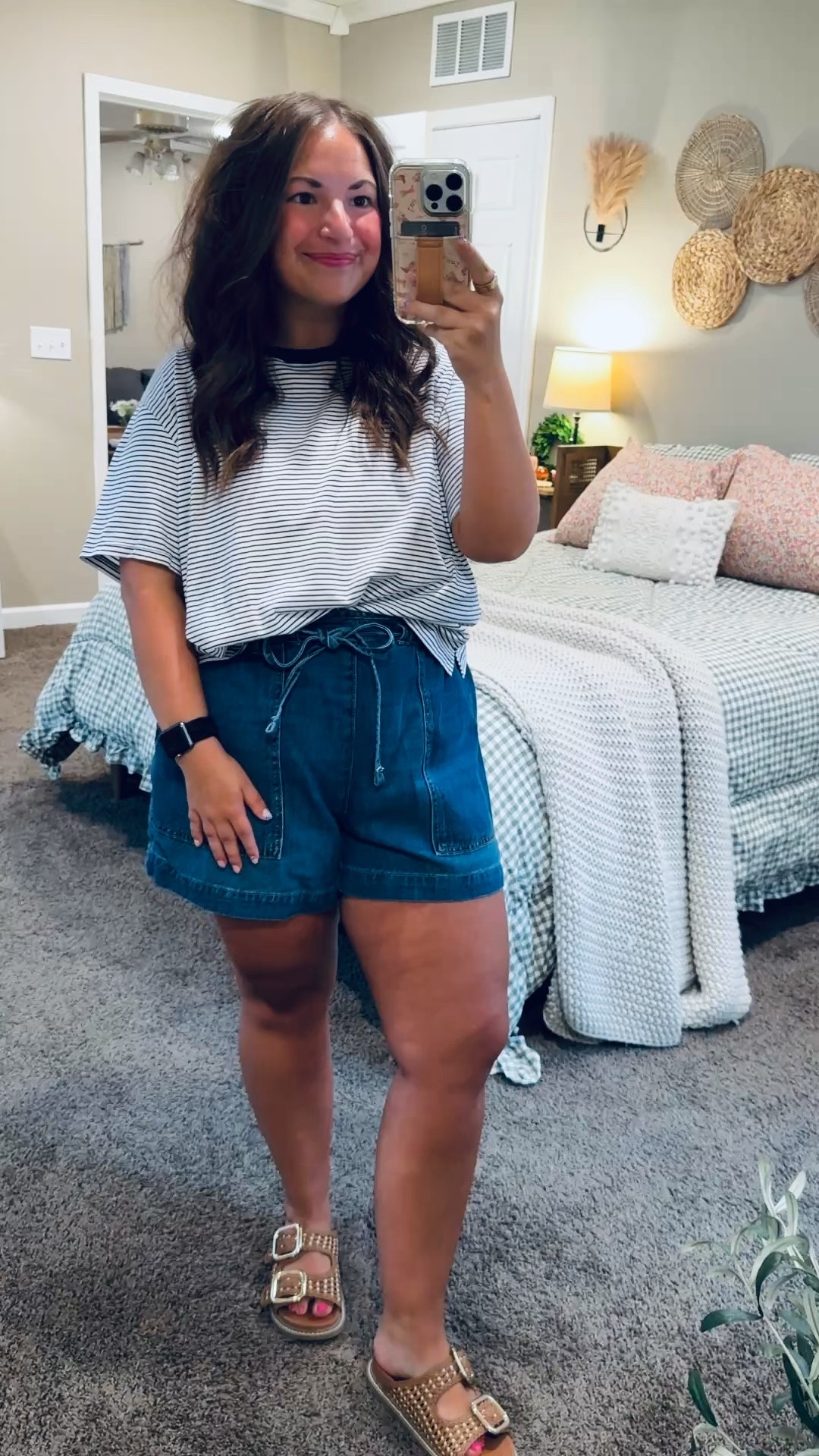 You can never go wrong with an easy striped tee & comfy denim shorts ✨ 

sandals: fit true to size // wearing a 5
shorts: fit true to size // wearing a large
tee: fits true to size // wearing a large 

 #LTKootd #LTKMidsize