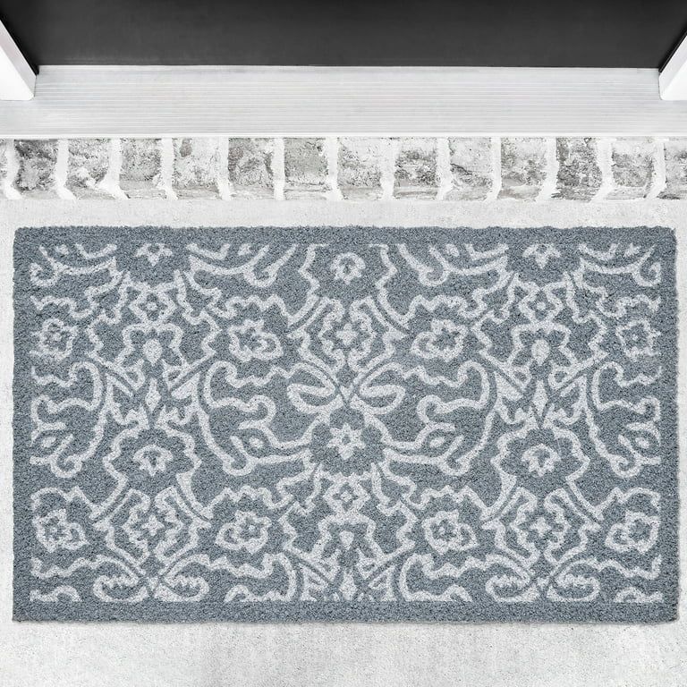 My Texas House Grey Wisteria Coir Doormat, 18" x 30" | Walmart (US)