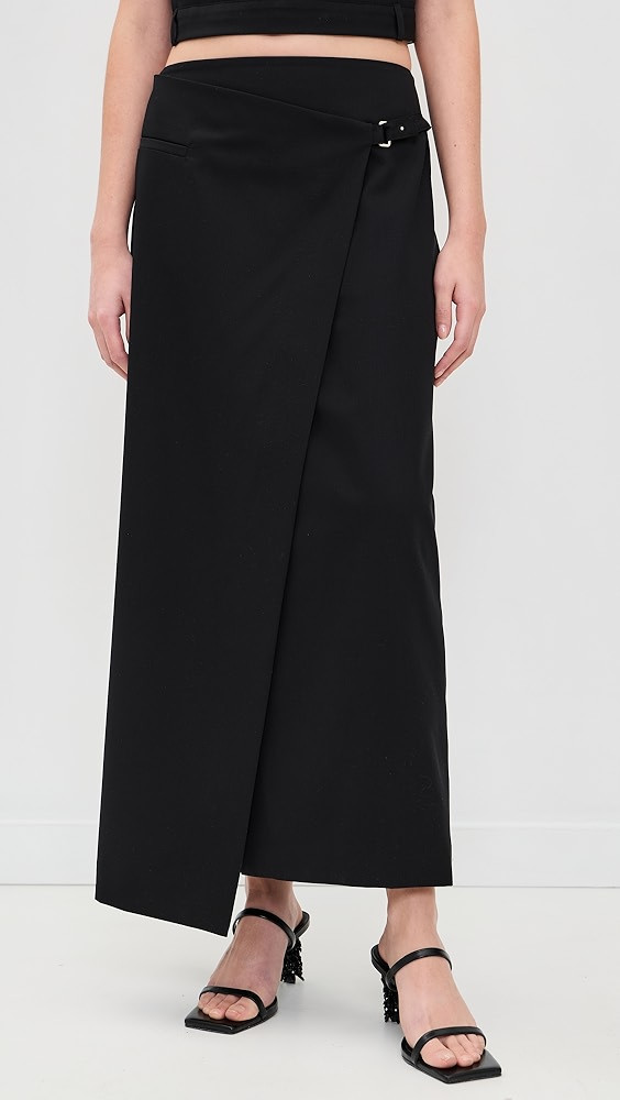 Tailored Wool Wrap Skirt | Shopbop