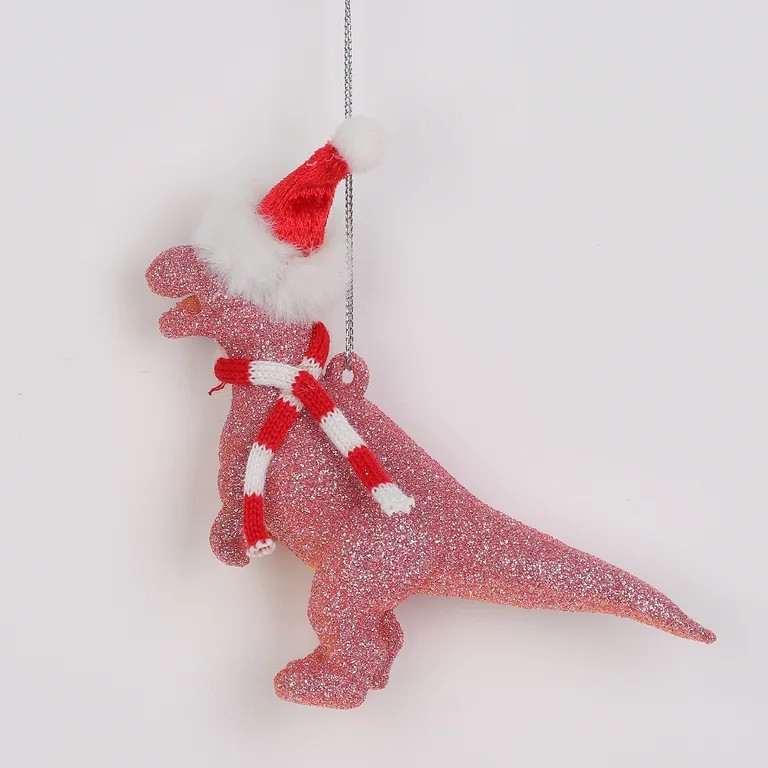 Pink Dinosaur Christmas Ornament, 5.25", by Holiday Time | Walmart (US)
