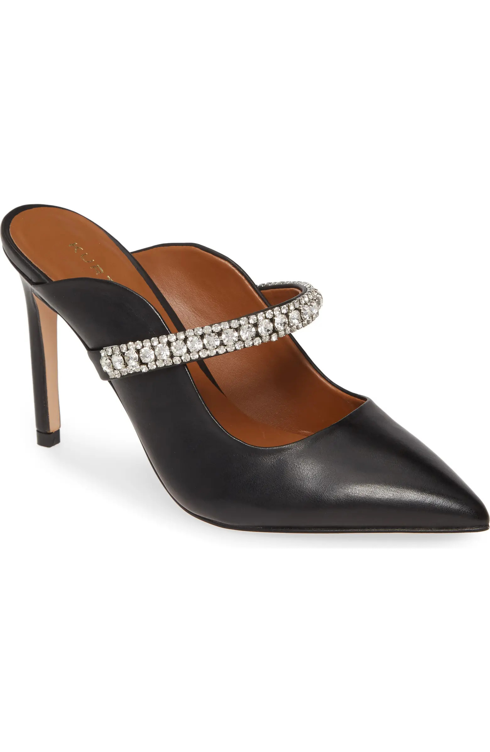 Duke Crystal Strap Pointed Toe Mule (Women) | Nordstrom Rack
