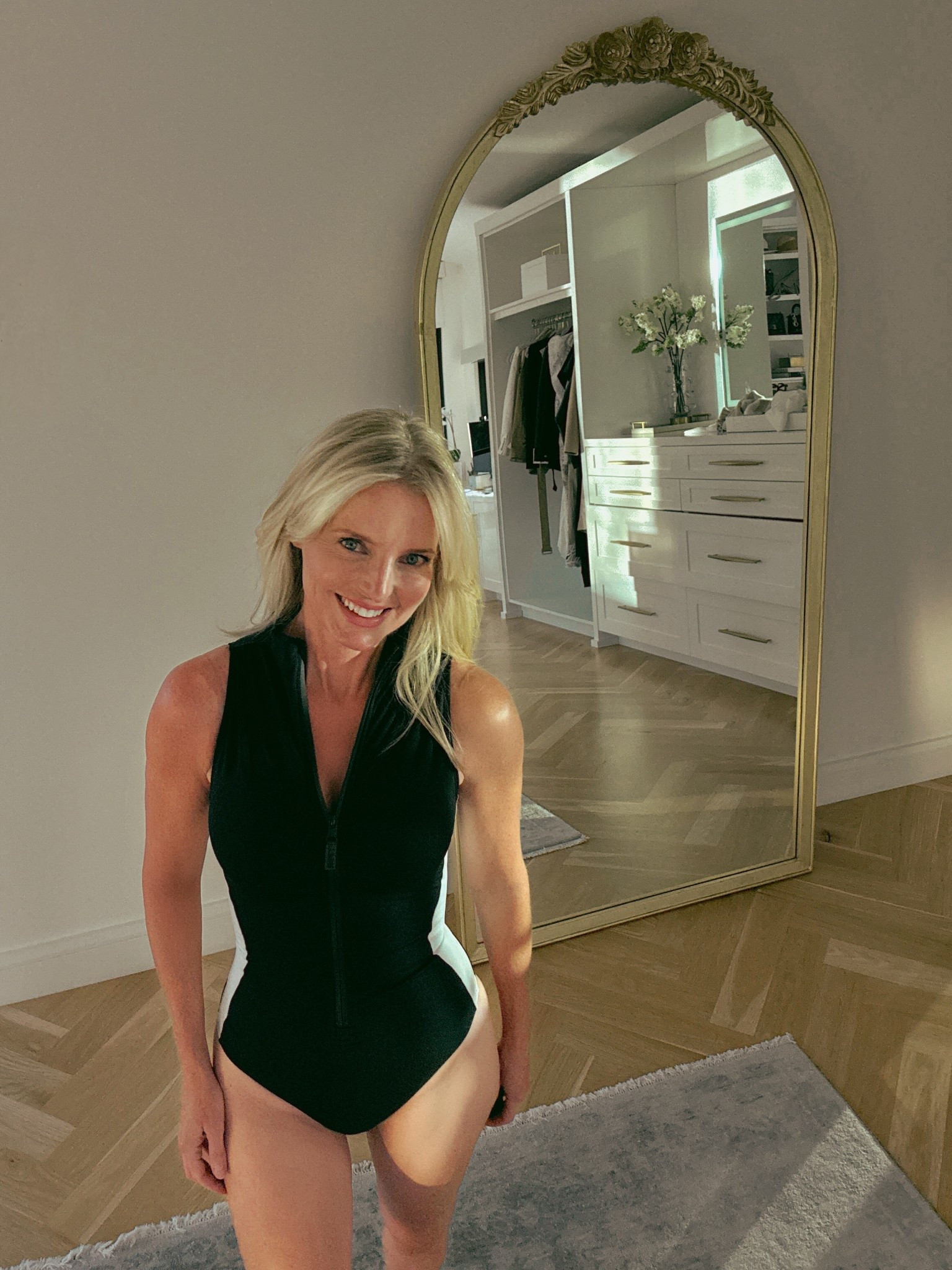 This incredibly flattering (I’m talking MAGICALLY SLIMMING) swimsuit is almost 50% off!!! I’m wearing a small/regular length. 

It doesn’t matter if you have a beach vacation coming up or you won’t be wearing a swimsuit until next summer…buy this NOW! You will thank me later!!!

#LTKTravel #LTKSaleAlert #LTKCyberWeek