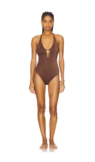 Corsica One Piece in Cinnamon Shimmer | Revolve Clothing (Global)