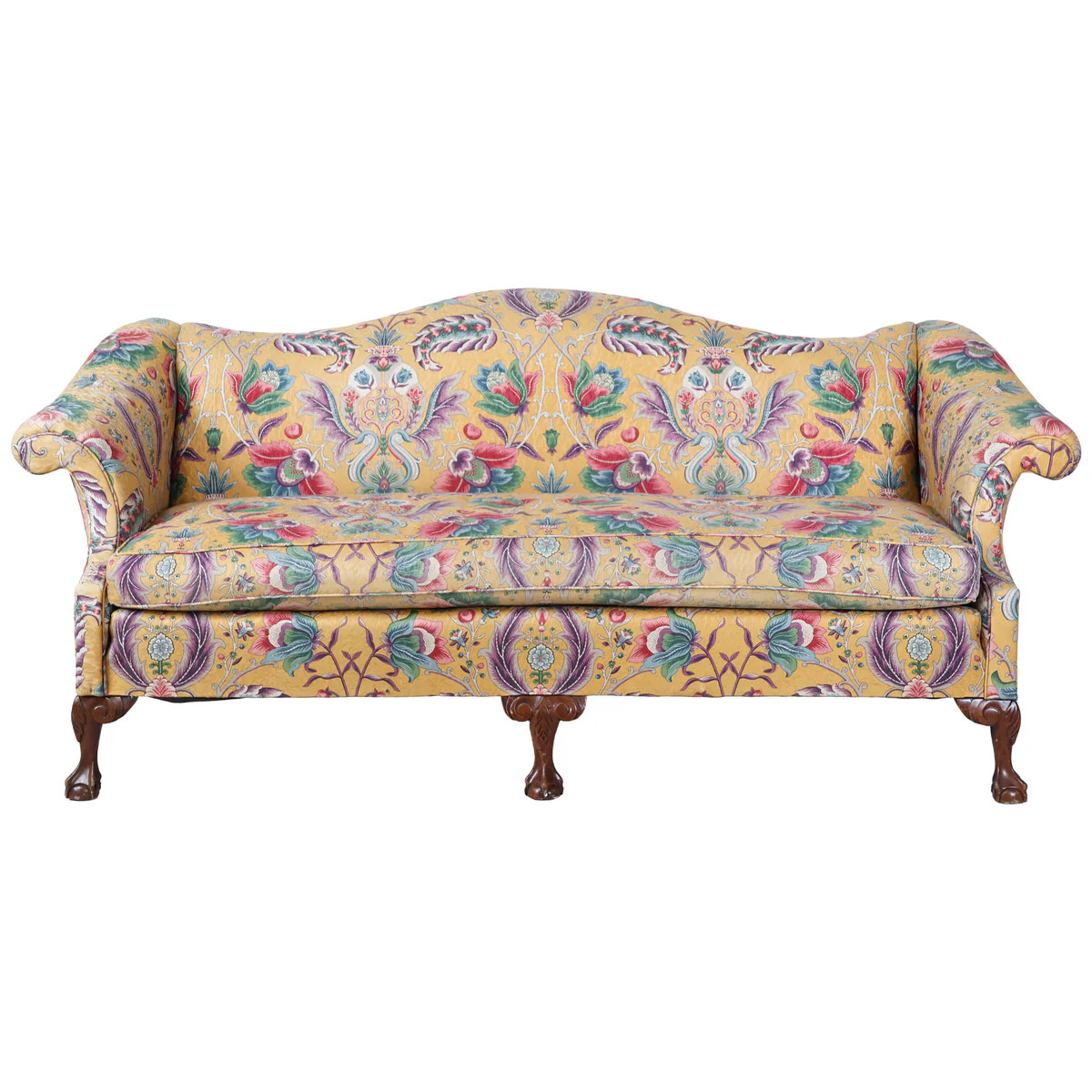 Antique 1940s Sofa in Floral Upholstery | Vintage Furniture | Scout Design Studio