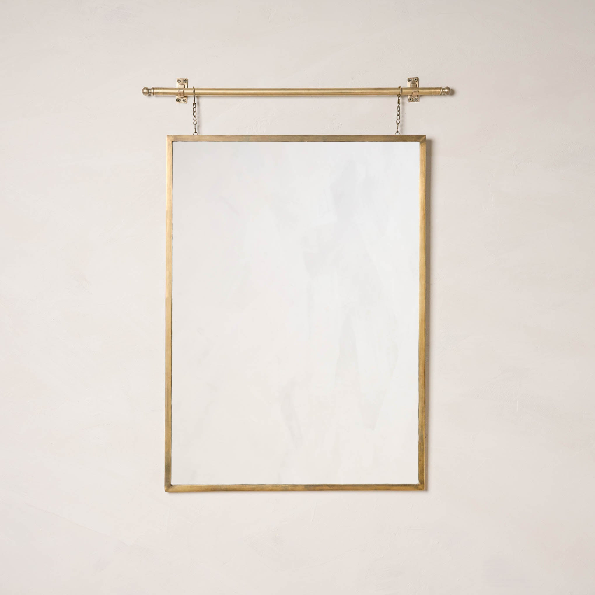 Colleen Brass Rail Wall Mirror | Magnolia
