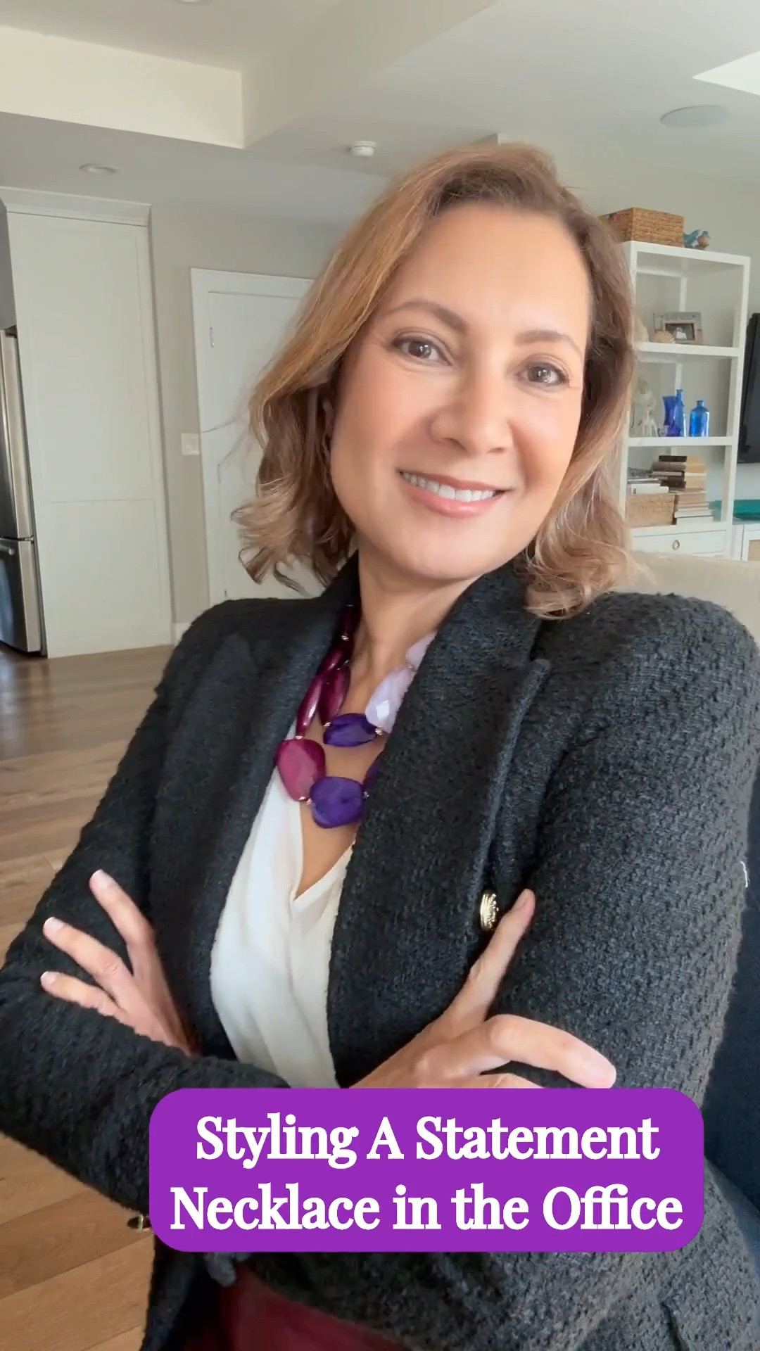 If you’re heading into the office in a classic white top and a black blazer, show your confidence and style with a bold and colorful statement necklace from Olivia Wells.  This makes a beautiful and affordable Mother’s Day gift. 

#LTKMothersDay #LTKWorkwear #LTKOver40