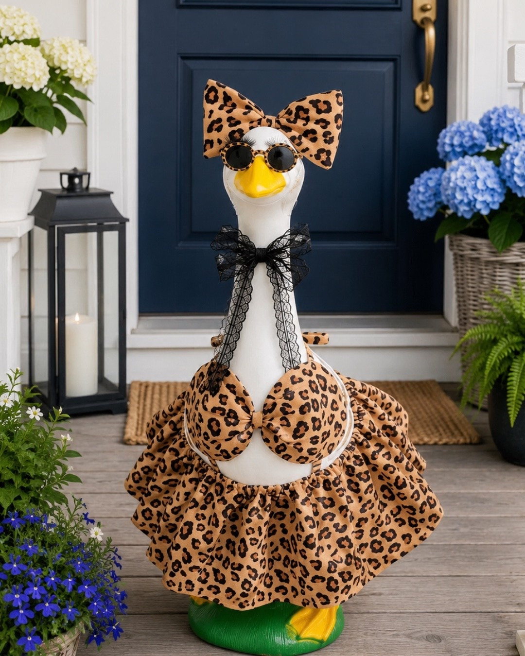 I’m in my Porch Goose Era ❤️look how adorable in this leopard bikini  with sunnies #Goose #porchgoose

#LTKHome