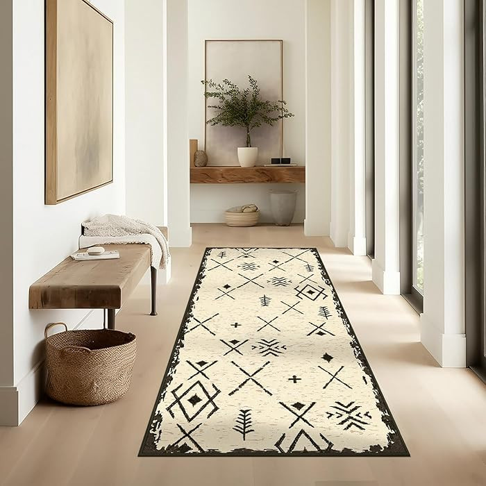 Ashler Abstract Rug, 2x6 Runner Rugs, Modern Abstract Area Rug for Living Room, Bedroom, Kitchen ... | Amazon (US)