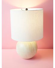 22in Faux Marble Base Table Lamp | HomeGoods