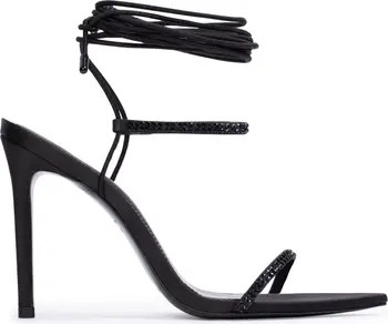 BLACK SUEDE STUDIO Lauren100 Strappy Sandal | Nordstrom | Nordstrom