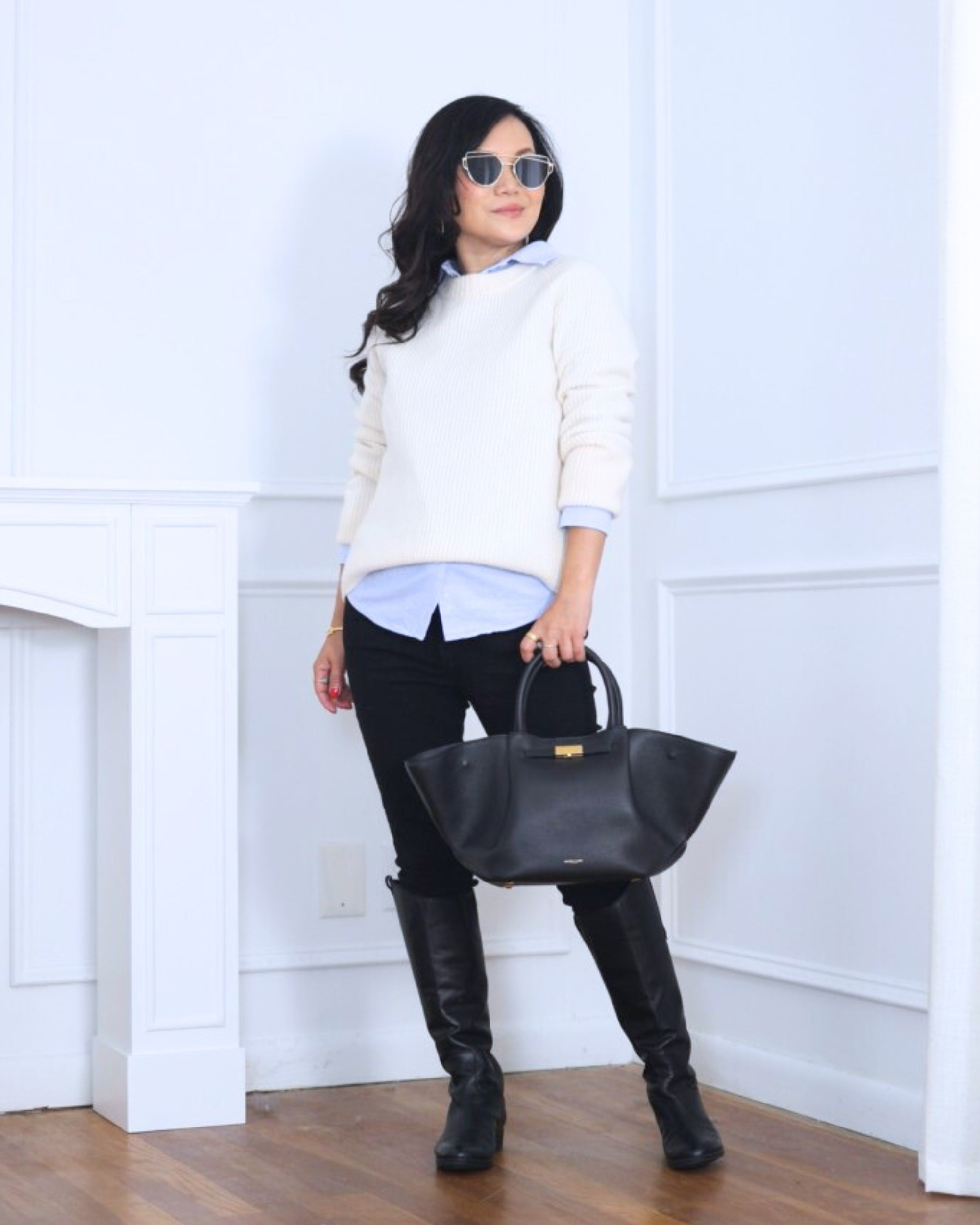 Layered classics for cozy days — this fisherman sweater over a crisp shirt from Quince, paired with skinny jeans from GAP and Sam Edelman’s Penny boots, is my go-to mix of comfort and polish. Effortlessly timeless and perfect for fall! I’m 5’2, wearing size XS.

#LTKStyleTip #LTKOver40 #LTKPetite