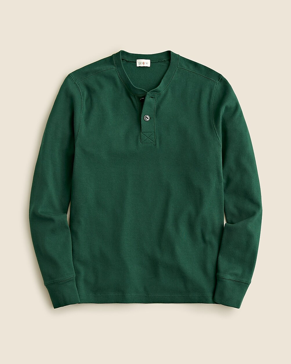 Heritage brushed rib-knit henley | J. Crew US