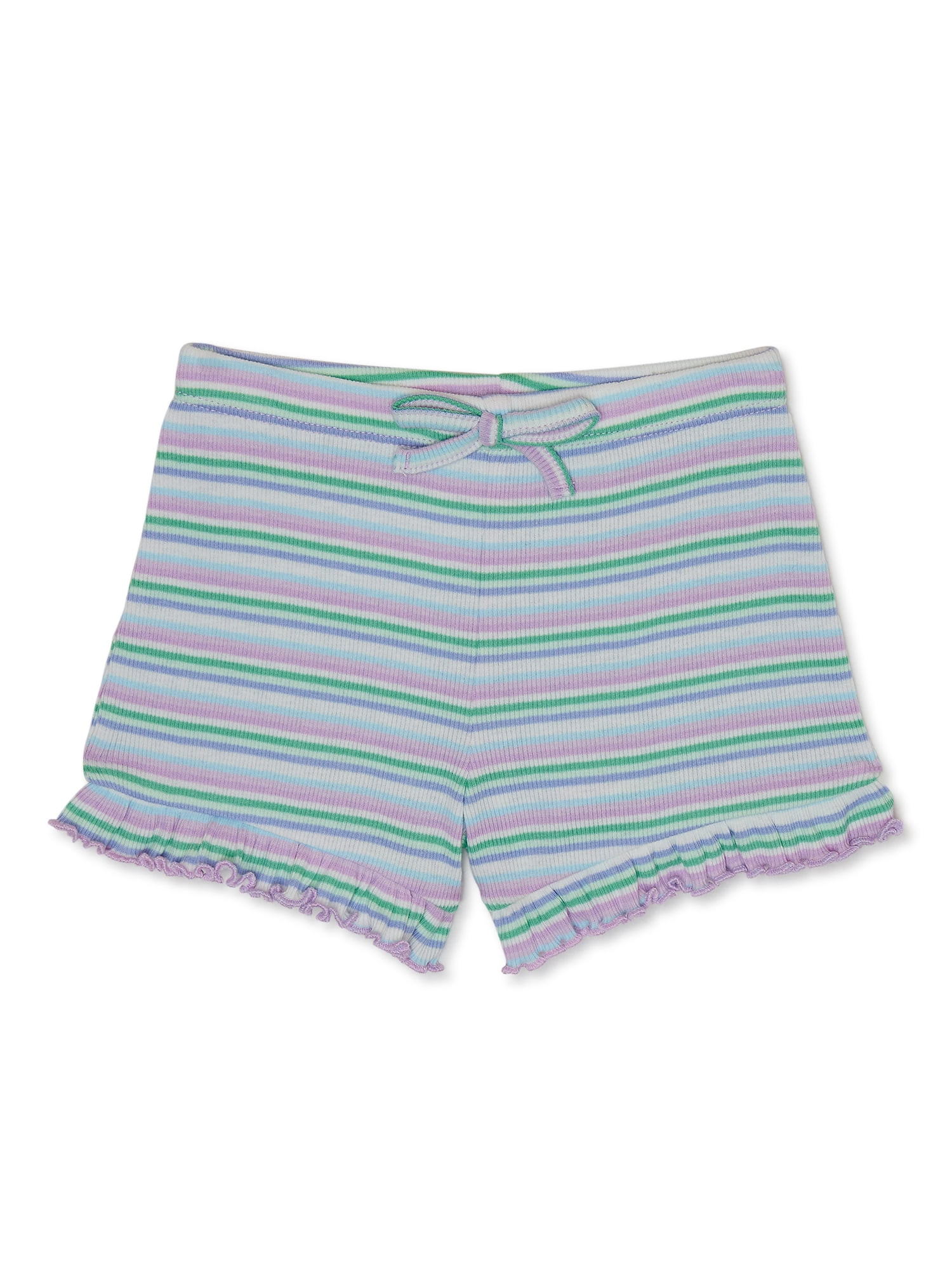 Garanimals Toddler Girl Stripe Ruffle Short, Sizes 18M-5T | Walmart (US)