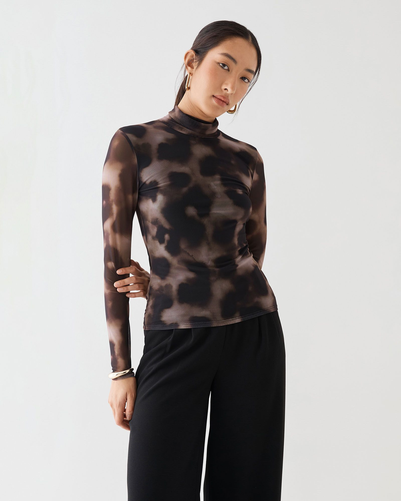 Savanna Printed Mesh Top | FORCAST