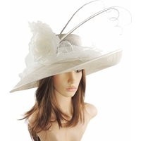 Pale Grey Silver White Kentucky Derby Hats Ascot Church Ladies Race Day Tea Garden Party Wide Brim W | Etsy (US)