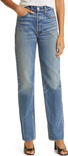 rag & bone Alex High Waist Nonstretch Straight Leg Jeans | Nordstrom | Nordstrom