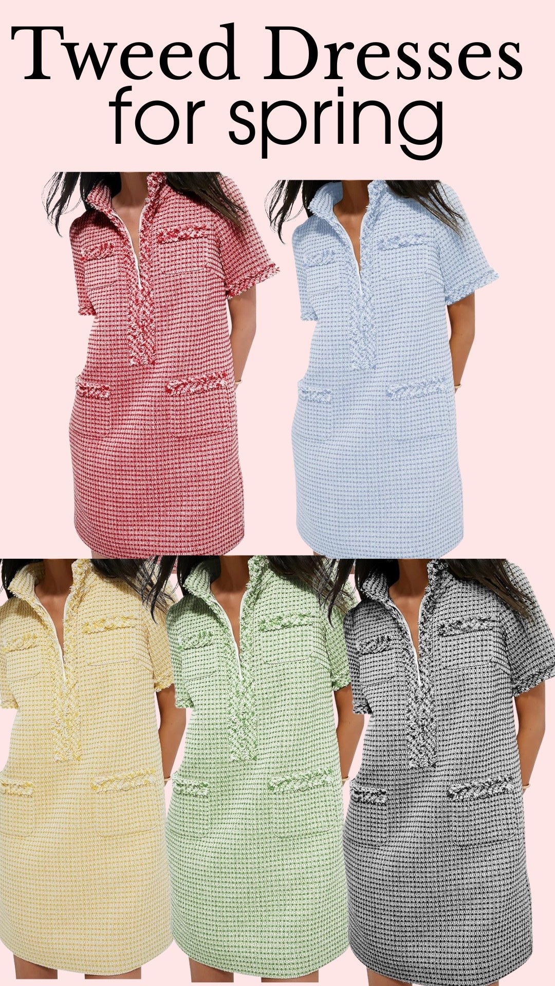 Love these tweed dresses

#LTKgrwm #LTKootd