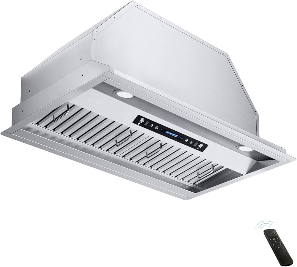 IKTCH 30 inch Built-in/Insert Range Hood 900 CFM, Ducted/Ductless Convertible Duct, Stainless Ste... | Amazon (US)